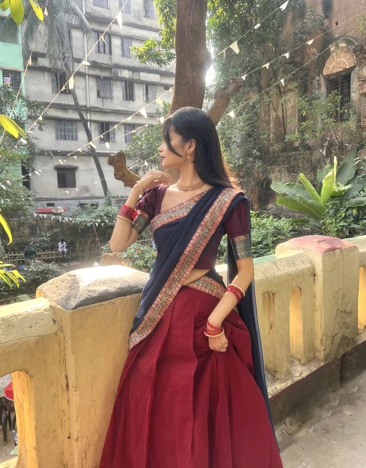 Modern saree look